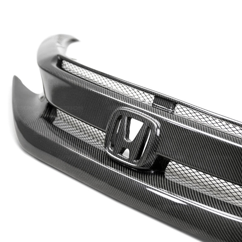 SEI Grilles - Seibon 16-18 Honda Civic OEM-Style Carbon Fiber Front Grill