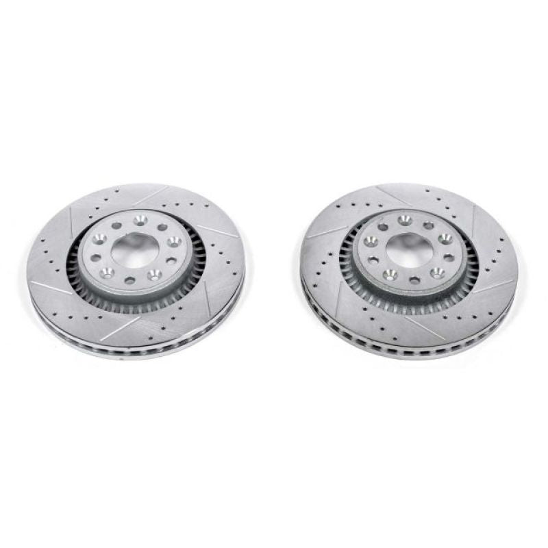PSB Evolution Drill/Slot Rotor - Power Stop 05-07 Ford Five Hundred Front Evolution Drilled & Slotted Rotors - Pair