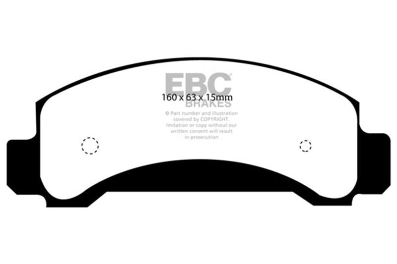 EBC Ultimax2 Brake Pad Sets - EBC 94-97 Ford Aerostar 3.0 Ultimax2 Front Brake Pads
