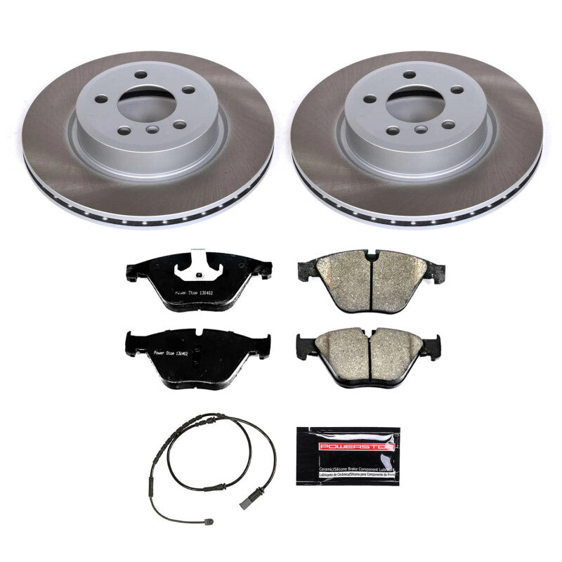 PSB Semi-Coated Rotor Kits - Power Stop 12-16 BMW 528i xDrive Front Semi-Coated Rotor Kit