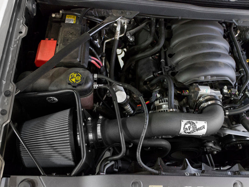 AFE Magnum FORCE Stage-2 Cold Air Intakes - aFe MagnumFORCE Intake Stage-2 Dry S 14-17 GM Silverado/Sierra 1500 5.3L/6.2L w/Electric Fan