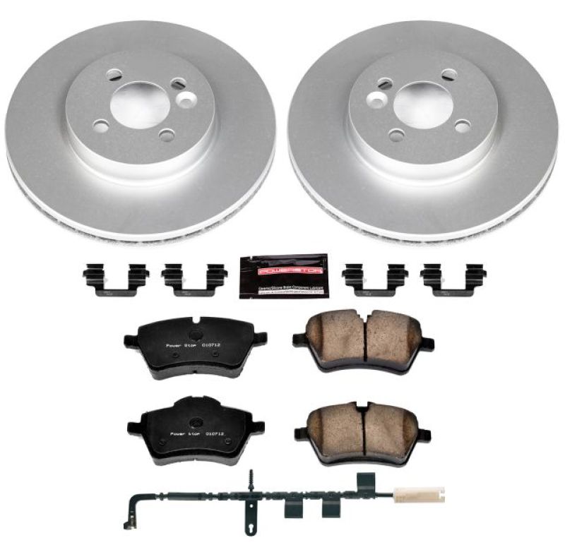 PSB Z23 Evolution Coated Kit - Power Stop 07-10 Mini Cooper Front Z23 Evolution Sport Coated Brake Kit