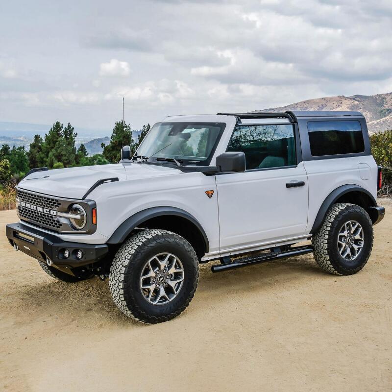 WES Nerf Bars - PRO TRAXX 4 - Westin 21-22 Ford Bronco (2-Door) PRO TRAXX 4 Oval Nerf Step Bars - Textured Black