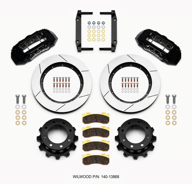WIL TX6R Brake Kit - Wilwood TX6R Rear Kit 15.50in Black 2005-2012 Ford F250/F350 4WD