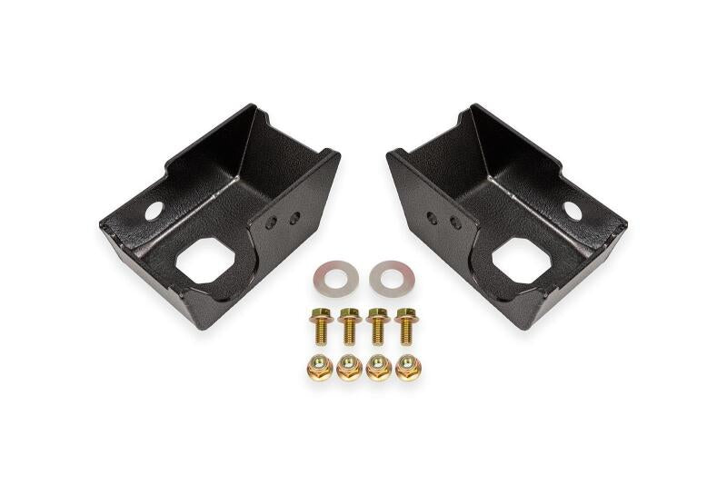 BMR Skid Guards - BMR 2021+ Ford Bronco (Exc. Bronco Sport) Rear Shock Mount Skid Plates - Black Hammertone