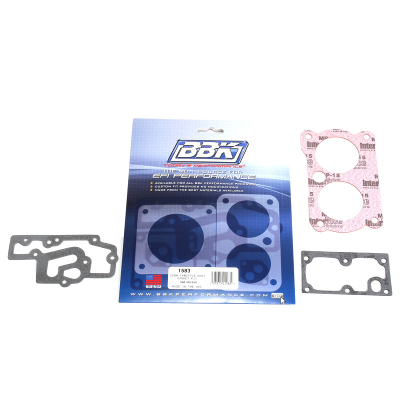 BBK Throttle Body Gasket Set - BBK 85-97 GM 305350 LT1 Twin 52mm Throttle Body Gasket Kit