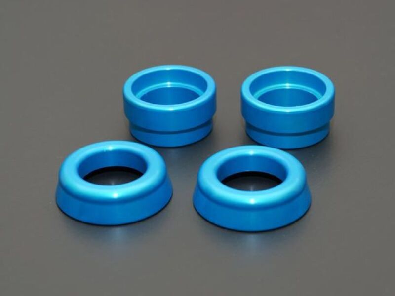 CUS Rubber Suspension Bushings - Cusco Rear Differential Rigid Mount Collar Front Side 2021+ Toyota GR Yaris 1.6L AWD - Blue