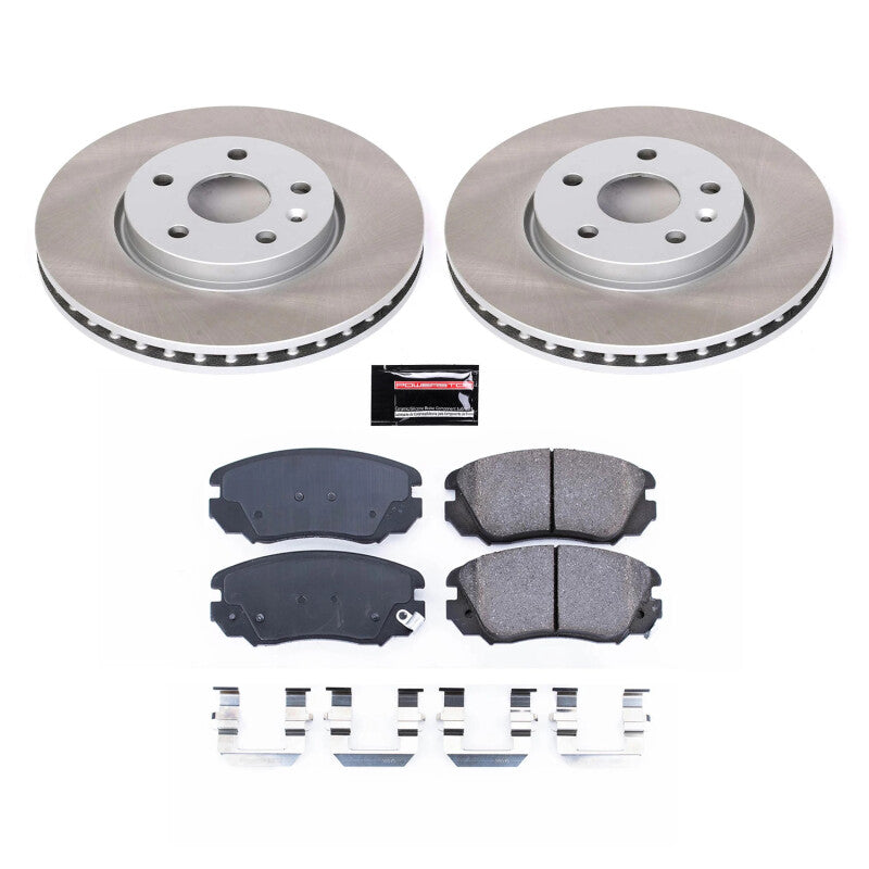 PSB Semi-Coated Rotor Kits - Power Stop 10-11 Saab 9-5 Front Semi-Coated Rotor Kit