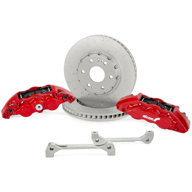 ALC Front Brake Kits - Alcon 19+ Silverado/Sierra 20+ Suburban/Tahoe/Yukon 355x33mm 6-Piston Caliper FRT Brake Kit - Red