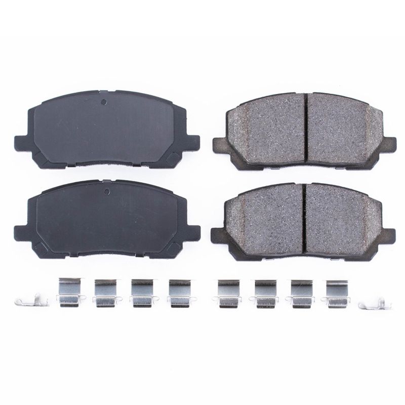PSB Z17 Evolution Brake Pads - Power Stop 01-07 Toyota Highlander Front Z17 Evolution Ceramic Brake Pads w/Hardware