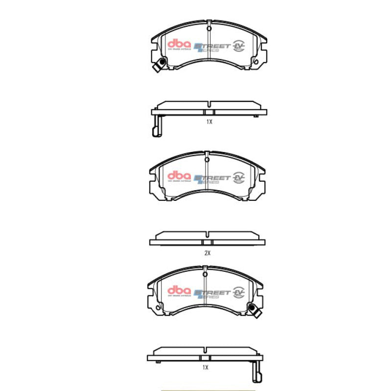 DBA Street Series Brake Pads - DBA 91-96 Dodge Stealth FWD Front SSEV Street Series Brake Pads