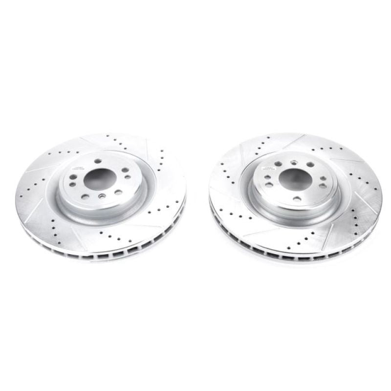 PSB Evolution Drill/Slot Rotor - Power Stop 16-17 Mercedes-Benz GLE300d Front Evolution Drilled & Slotted Rotors - Pair