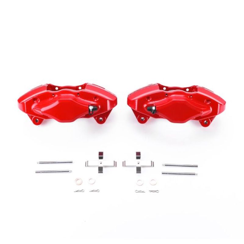 PSB Red Calipers - Power Stop 08-14 Subaru Impreza Rear Red Calipers w/o Brackets - Pair