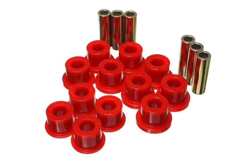ES Spring/Shackle Bush - Red - Energy Suspension 05-14 Toyota Tacoma Rear Leaf Spring Bushings - Red