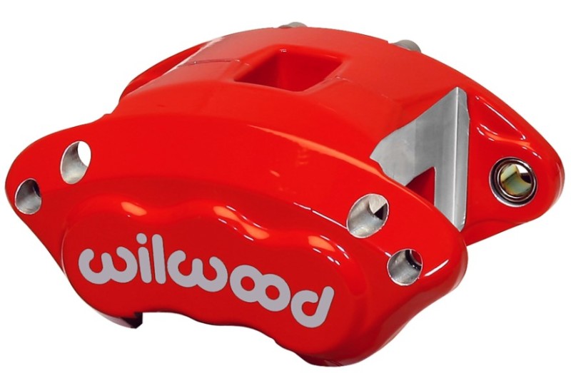 WIL D154 Caliper - Wilwood Caliper-D154-Red 1.12/1.12in Pistons 0.81in Disc