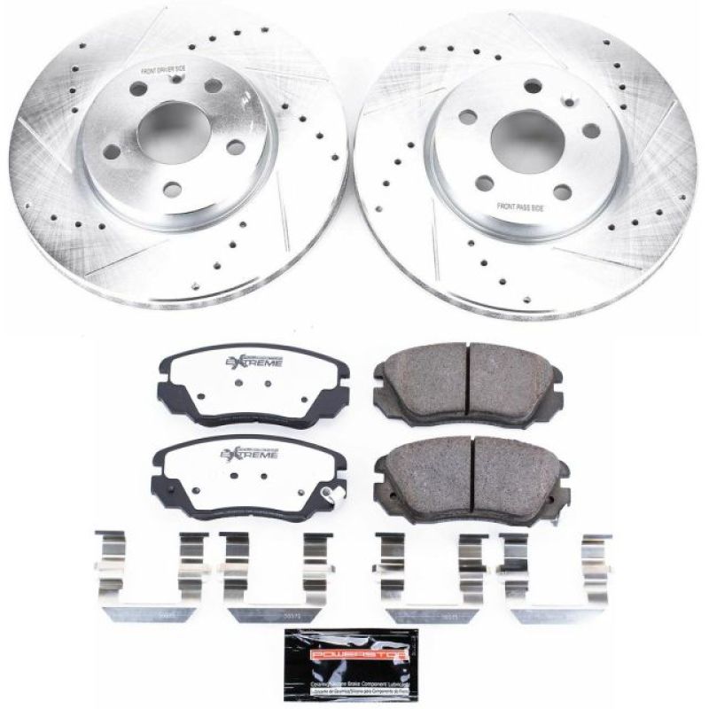 PSB Z26 Street Warrior Kit - Power Stop 2010 Buick Allure Front Z26 Street Warrior Brake Kit