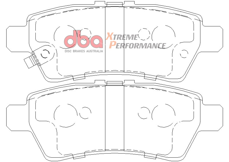 DBA XP Performance Brake Pads - DBA 04-12 Nissan Pathfinder 4.0L XP Performance Rear Brake Pads