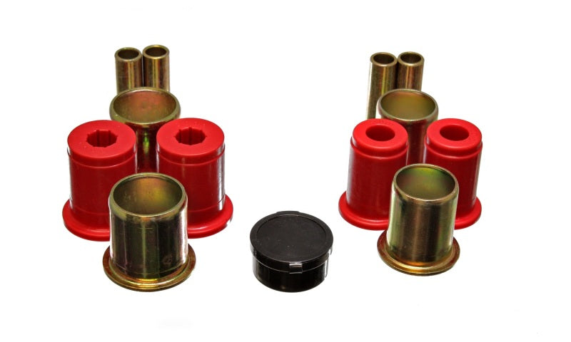 ES Cntrl Arm Bushings - Red - Energy Suspension Universal Red Control Arm Bushing Set - LOWERS ONLY