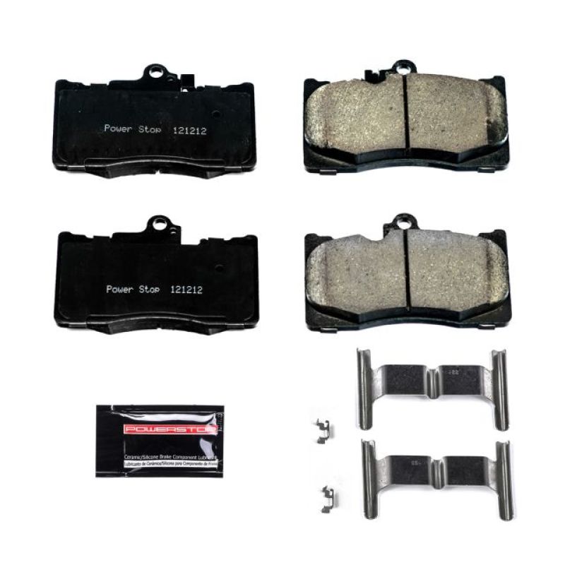 PSB Z23 Evolution Brake Pads - Power Stop 16-17 Lexus GS200t Front Z23 Evolution Sport Brake Pads w/Hardware