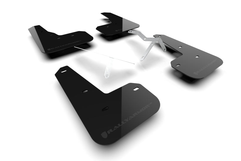 RAL UR Blk Flap/Dark Grey Logo - Rally Armor 23-26 Acura Integra Type S Black Mud Flap w/Dark Grey Logo