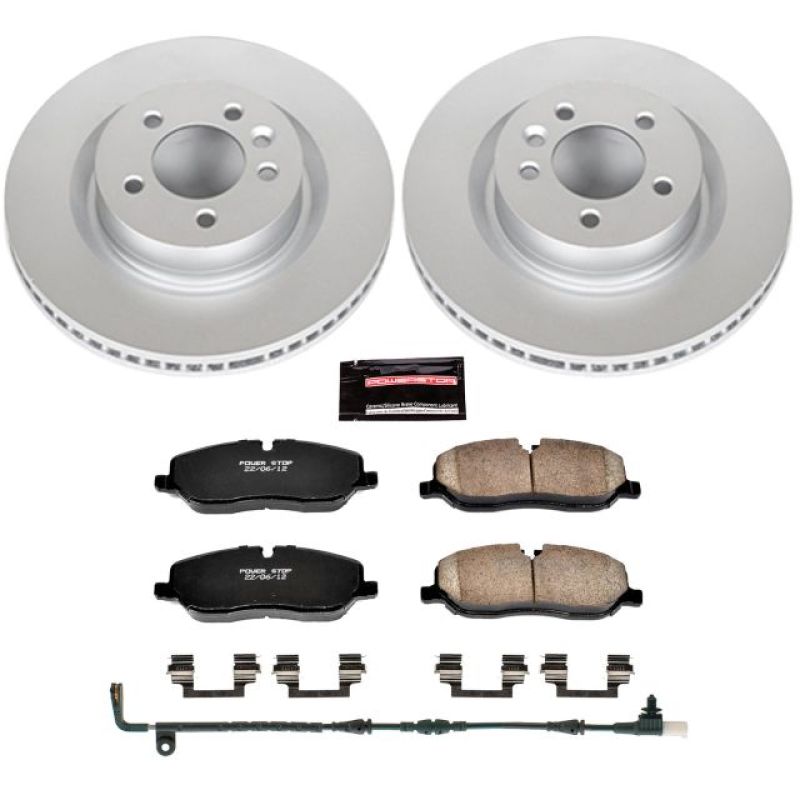 PSB Z23 Evolution Coated Kit - Power Stop 06-09 Land Rover Range Rover Sport Front Z23 Evolution Sport Coated Brake Kit