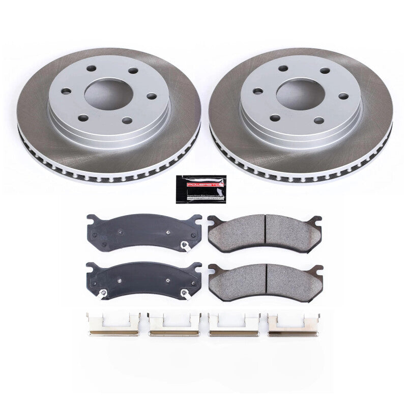 PSB Semi-Coated Rotor Kits - Power Stop 00-06 GMC Yukon XL 1500 Front Semi-Coated Rotor Kit