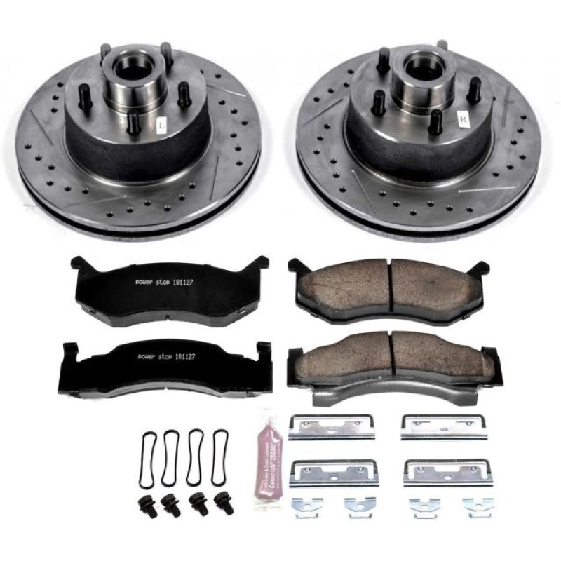 PSB Z23 Evolution Kit - Power Stop 80-81 Chrysler Town & Country Front Z23 Evolution Sport Brake Kit
