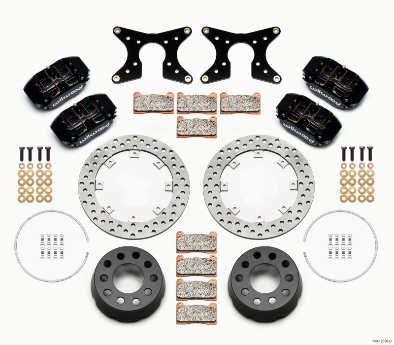 WIL Dynapro Brake Kit - Wilwood Dynapro Lug Mount Dual Rear Dynamic Kit SA Drilled 58-64 Olds/Pont .690in Studs