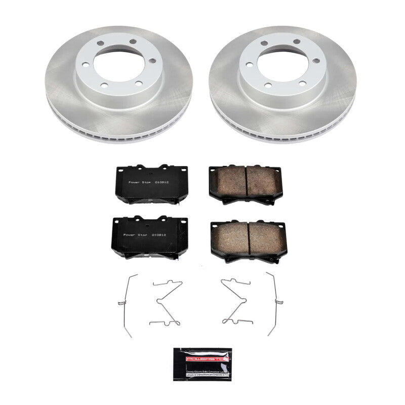 PSB Semi-Coated Rotor Kits - Power Stop 00-02 Toyota Tundra Front Semi-Coated Rotor Kit