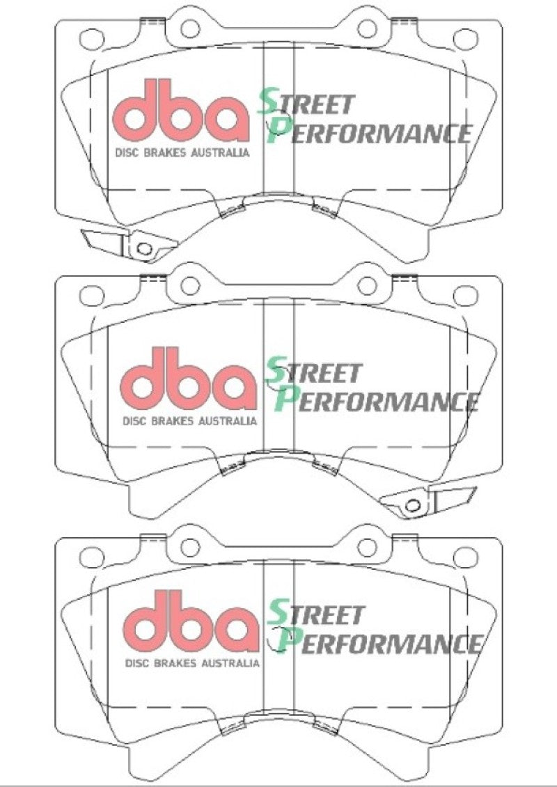 DBA SP Performance Brake Pads - DBA 07-18 Toyota Tundra SP Performance Front Brake Pads