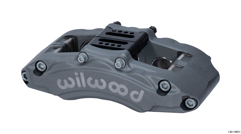 WIL AT6 Lug Mount Caliper - Wilwood Caliper - AT6 Lug Mount Anodized 1.75in/1.38in/1.38in Piston .75in Rotor - Left Side