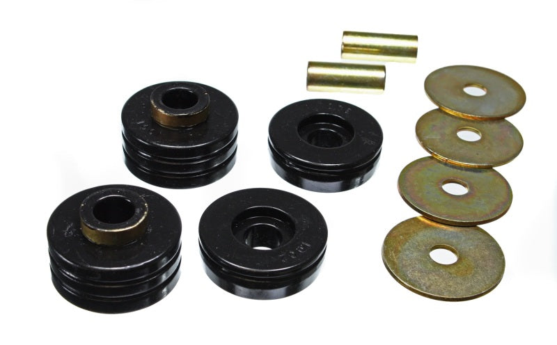 ES Trans Mounts - Black - Energy Suspension 66-77 Ford Bronco 4WD Black Transmission Mount Set