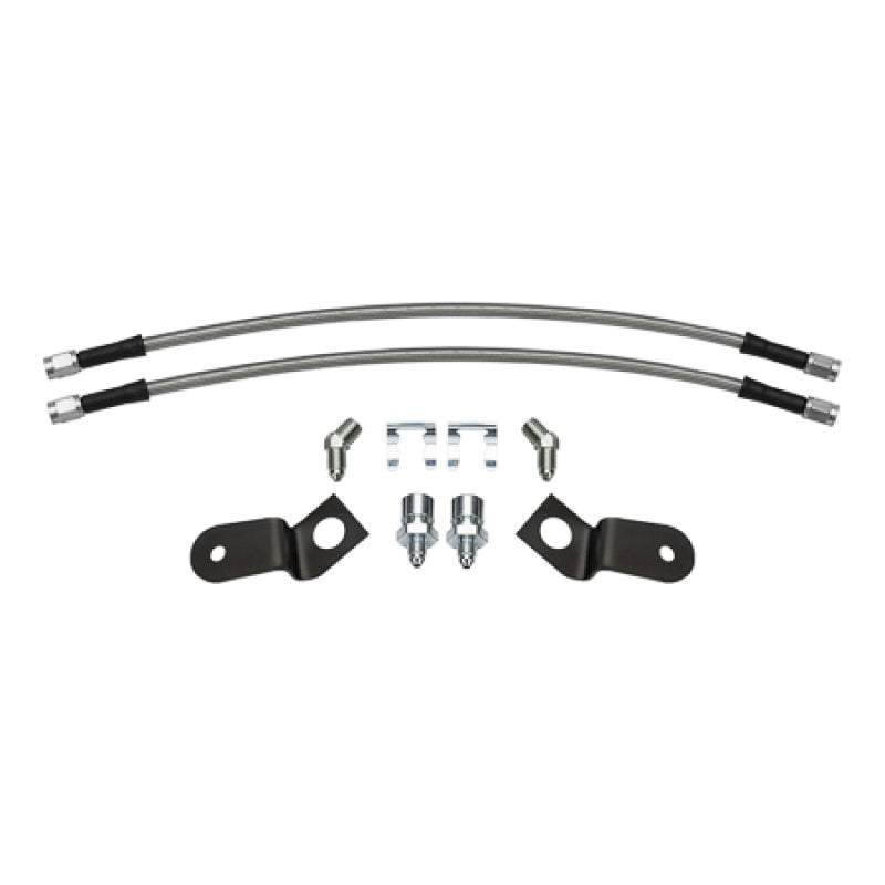 WIL Flexline Brake Hose - Wilwood 13-18 RAM 1500 4WD Braided Stainless Steel Flexline Hose Kit