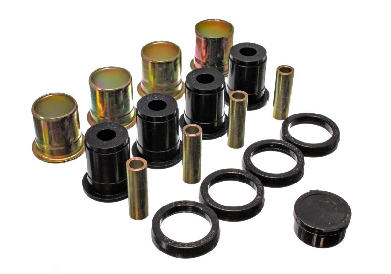 ES Cntrl Arm Bushings - Black - Energy Suspension Chevrolet/Pontiac Black Rear End Control Arm Bushing Set w/ Thrust Washer