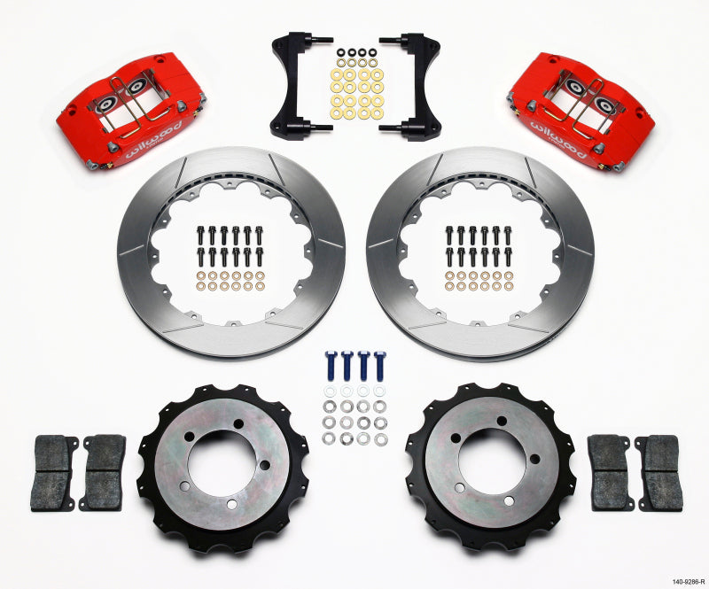 WIL Dynapro Brake Kit - Wilwood Dynapro Radial Rear Kit 13.00in Red Mitsubishi EVO VIII