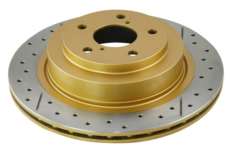 DBA Street Slot&Drill Rotors - DBA 06-07 WRX / 05-08 LGT Rear Drilled & Slotted Street Series Rotor