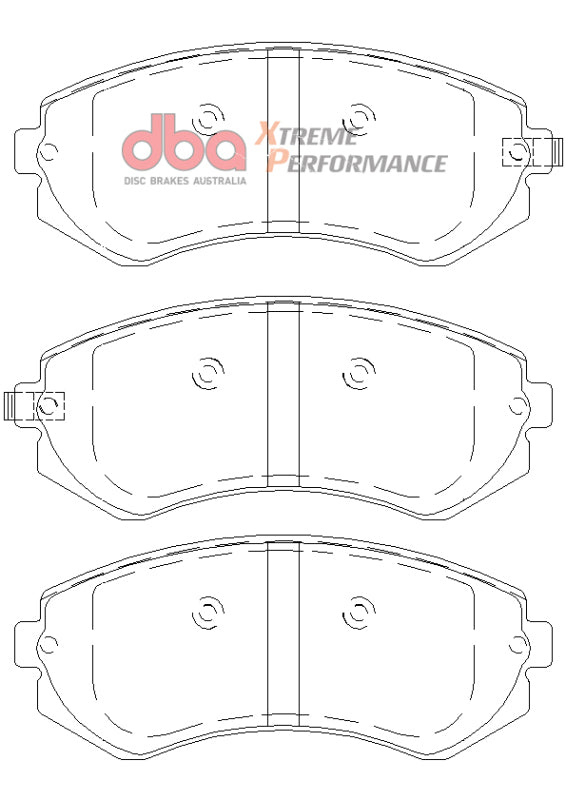 DBA XP Performance Brake Pads - DBA 90-96 Nissan 240SX w/ABS XP Performance Front Brake Pads