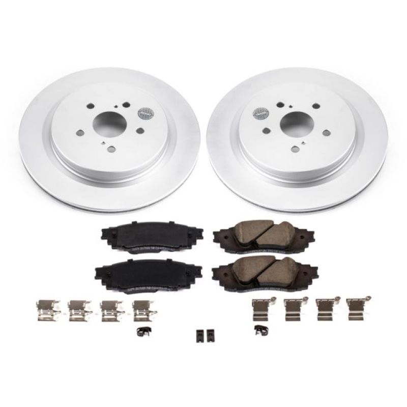 PSB Z17 Evolution Coated Kit - Power Stop 16-18 Lexus RX350 Rear Z17 Evolution Geomet Coated Brake Kit