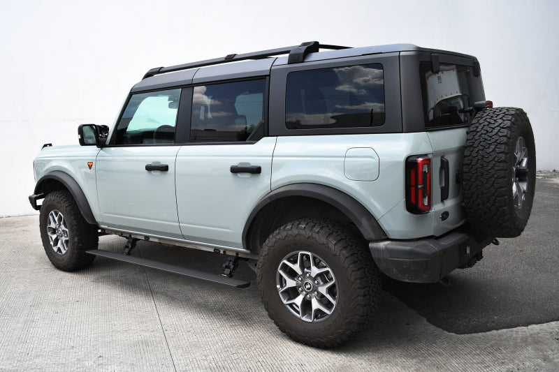 GOR RealTruck VoltStep Running Boards - RealTruck 21-24 Ford Bronco 4dr VoltStep Electric Running Board Kit (No Drill) - Tex. Blk