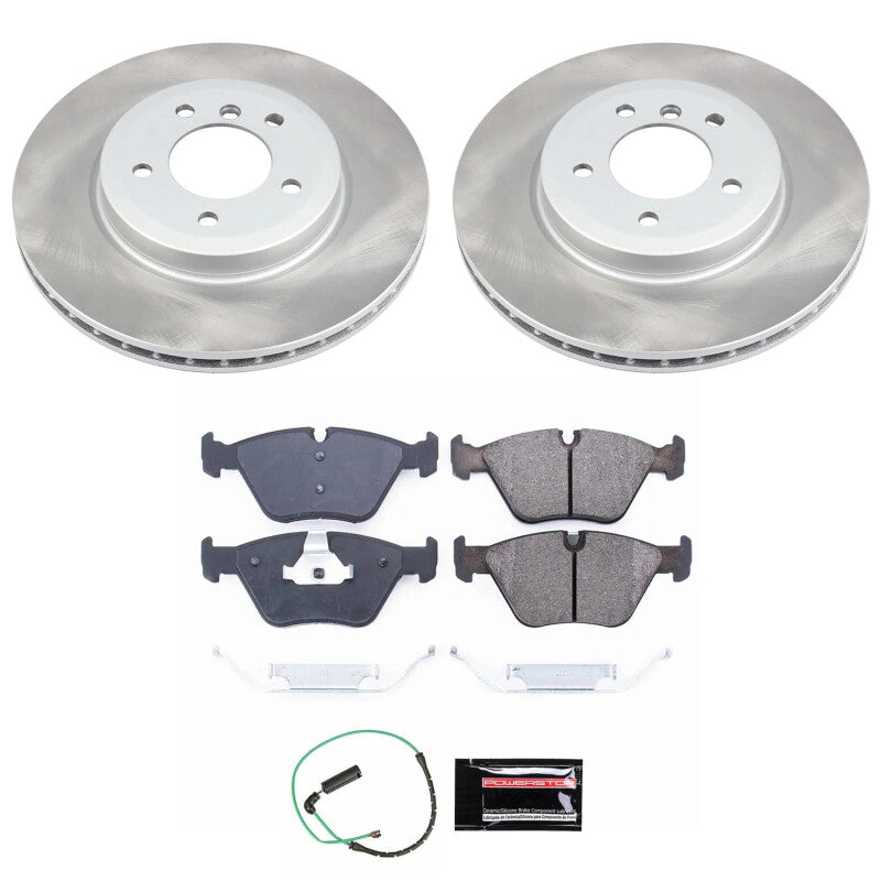 PSB Semi-Coated Rotor Kits - Power Stop 01-05 BMW 330xi Front Semi-Coated Rotor Kit