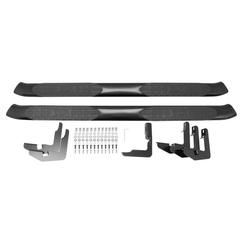 WES Nerf Bars - PRO TRAXX 5 - Westin 2015-2018 Ford F-150 SuperCrew PRO TRAXX 5 Oval Nerf Step Bars - Black