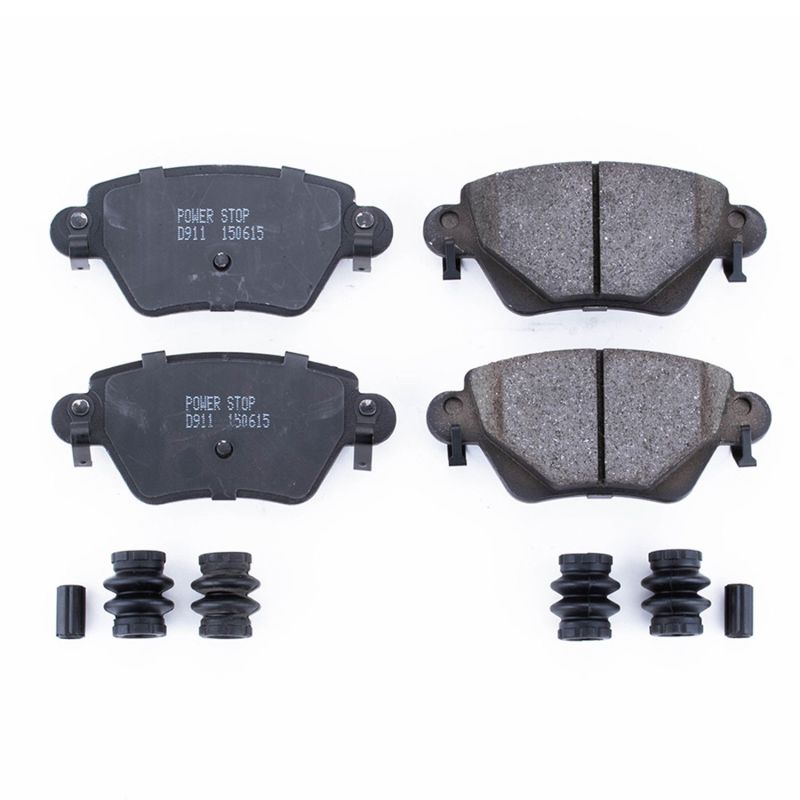 PSB Z17 Evolution Brake Pads - Power Stop 02-05 Jaguar X-Type Rear Z17 Evolution Ceramic Brake Pads w/Hardware