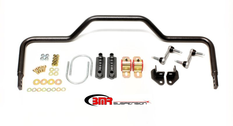 BMR Sway Bar Kits - BMR 64-72 A-Body Rear Pro-Touring Style Hollow 1.125in Sway Bar Kit - Black Hammertone