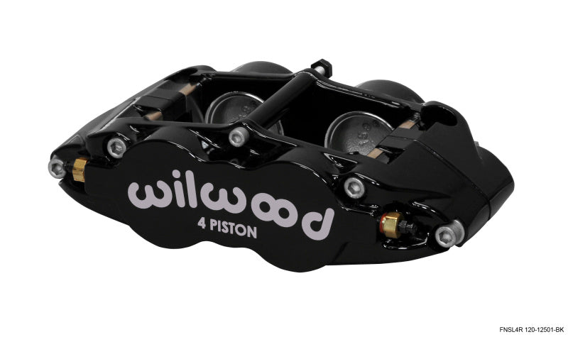 WIL Superlite Caliper - Wilwood Caliper-Narrow Superlite 4R - Black 1.75/1.75in Pistons 1.25in Disc