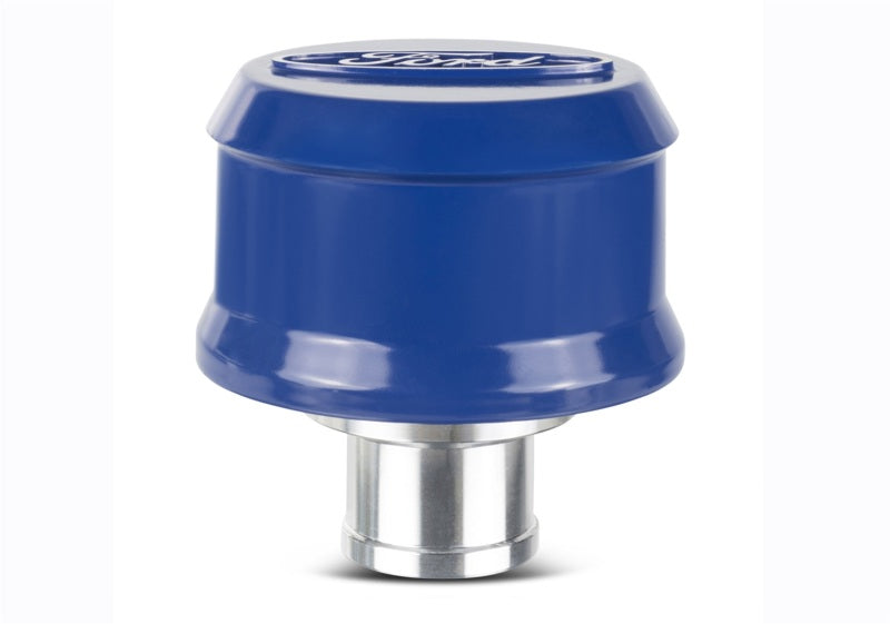 FR Breather Caps - Ford Racing Slant Edge Breather - Blue