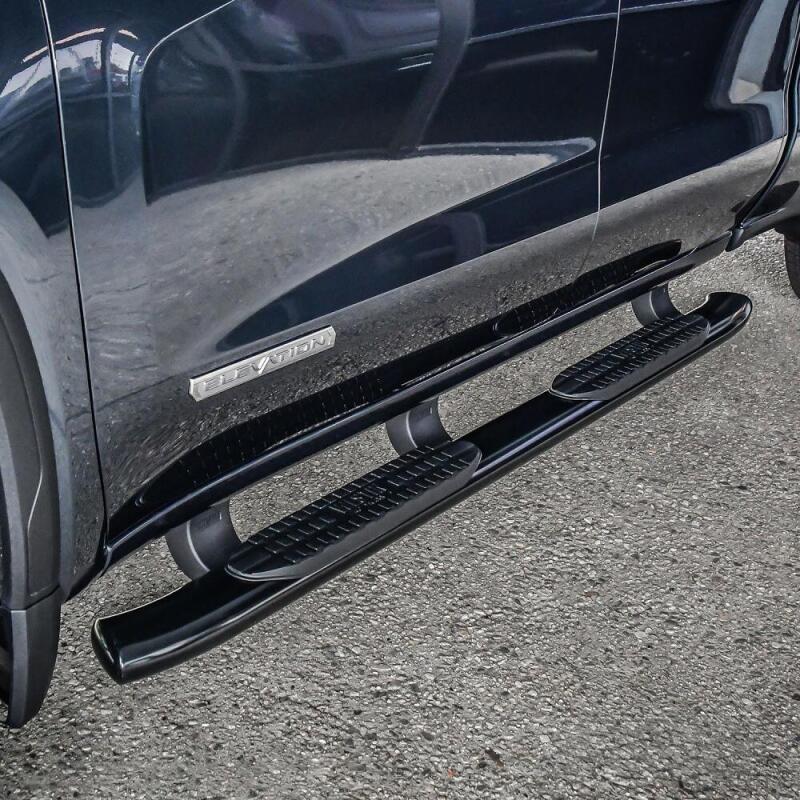 WES Nerf Bars - PRO TRAXX 5 - Westin 19-20 Chevrolet Silverado/GMC Sierra 1500 Double Cab PRO TRAXX 5 Oval Nerf Step Bars - Black