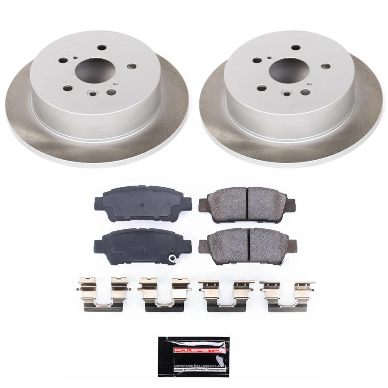 PSB Semi-Coated Rotor Kits - Power Stop 04-10 Toyota Sienna Rear Semi-Coated Rotor Kit