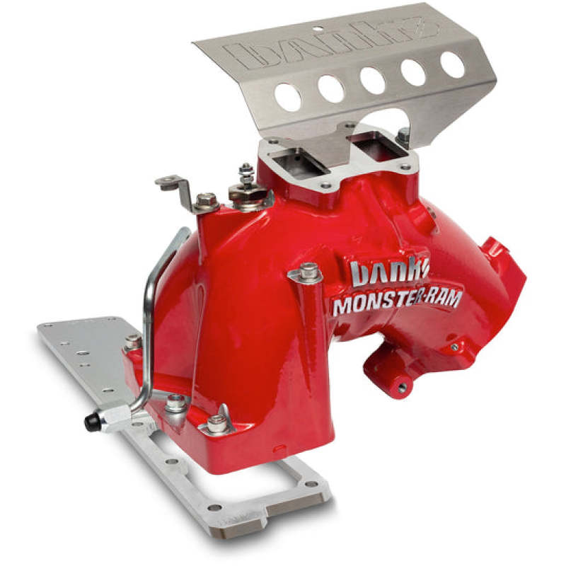 GBE Monster-Ram Intake - Banks Power 2007.5-2012 Ram 6.7L Monster-Ram Intake System Gen-2 w/Fuel Line - Red w/Heater System