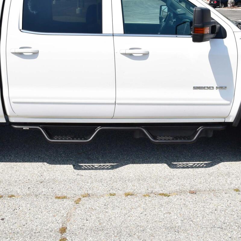 WES Nerf Bars - Outlaw - Westin 04-13 Chevrolet Silverado Outlaw Drop Nerf Step Bar - Textured Black