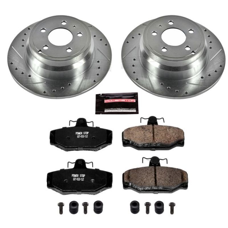 PSB Z23 Evolution Kit - Power Stop 1997 Volvo 850 Rear Z23 Evolution Sport Brake Kit